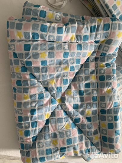 Набор: бортики в кроватку с одеялом и подушкой