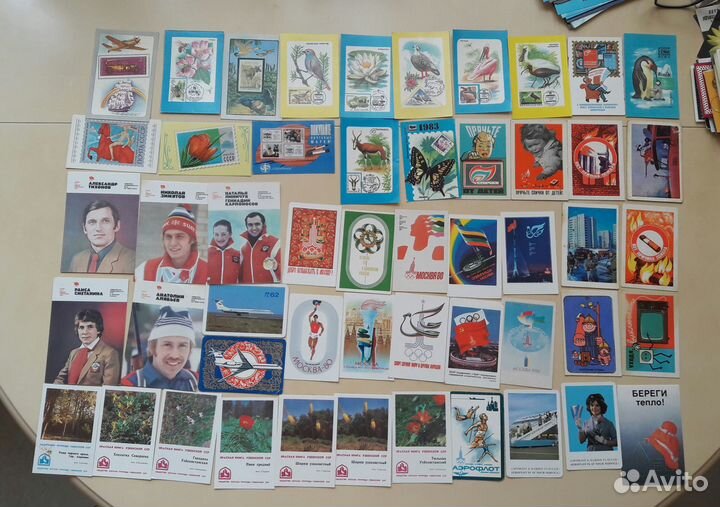 Карманные календарики 70-80х г.г, 2000-х