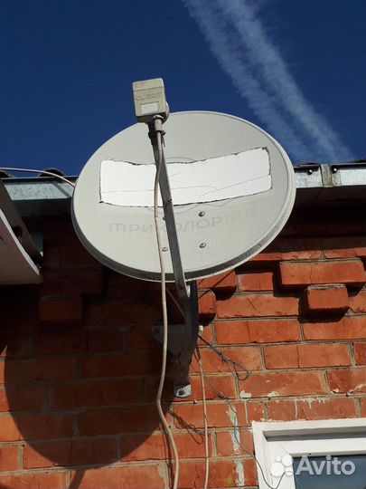 Антенна тарелка НТВ+ с приставкой