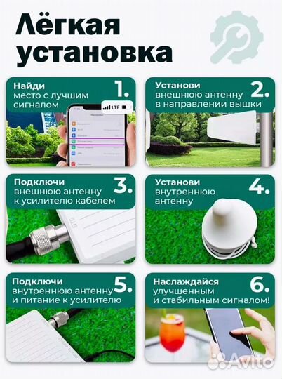 Усилитель сигнала сотовой связи и интернета, новый