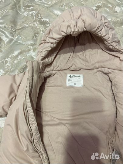 Комбинезон демисезонный 80р для девочки розовый