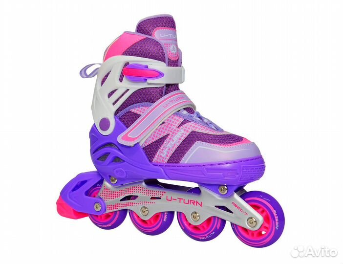 Роликовые коньки розовые SV-Sport