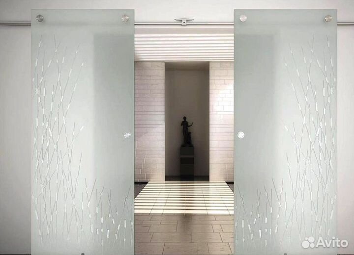 Дверь в хамам стеклянная