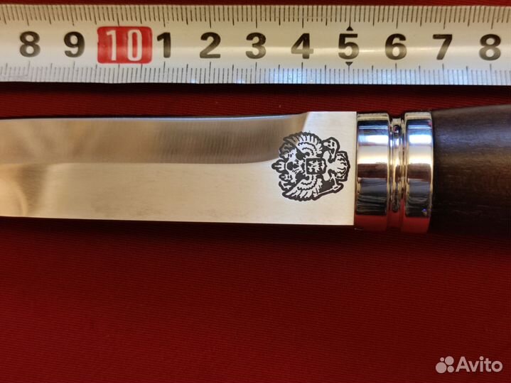 Нож, сталь Х12мф,HRC 60, ножны кожа, новый