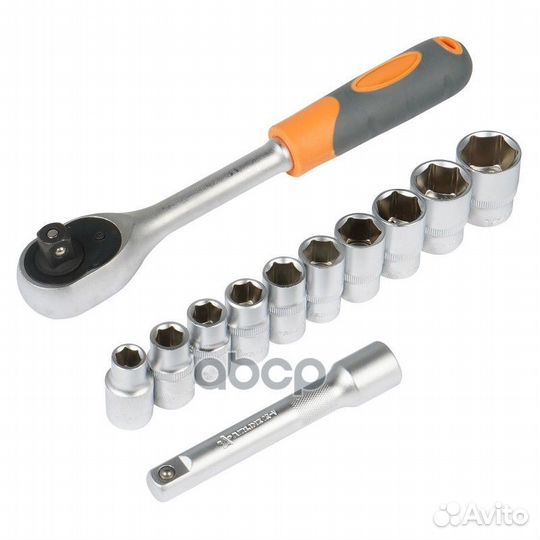 Набор головок с трещоткой 1/2 DR 72Т 12пр