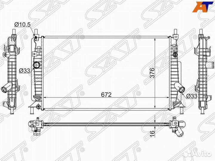 Радиатор Mazda Axela 2008- MZ00081 1