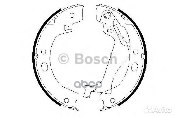Колодки тормозные барабанные 0986487713 Bosch