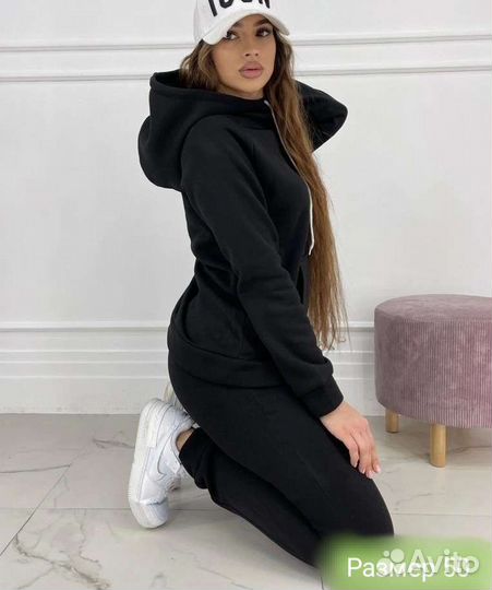 Спорт костюм флис с жилеткой р.50