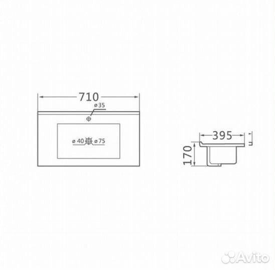 Мебель для ванной Vincea Mia Slim MC700S1 белый глянец
