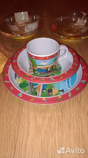 Детская посуда грелка полотенце одеяло подушка