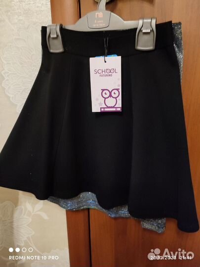 Юбка чёрная для девочки размер 140см