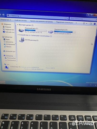 Ноутбук samsung np305v5a
