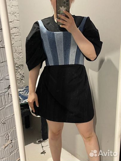 Корсет из джинсы