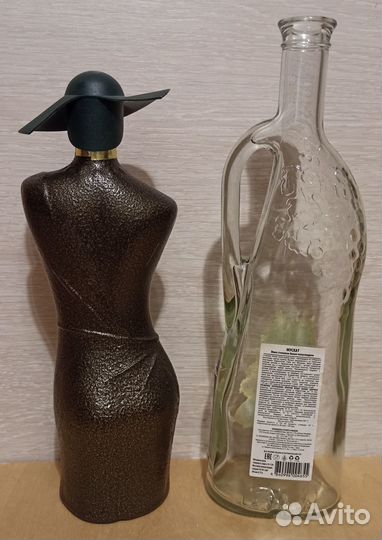 Бутылки для декора