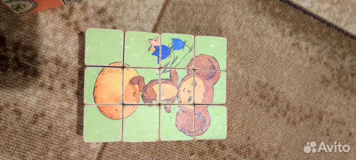 Детские кубики СССР