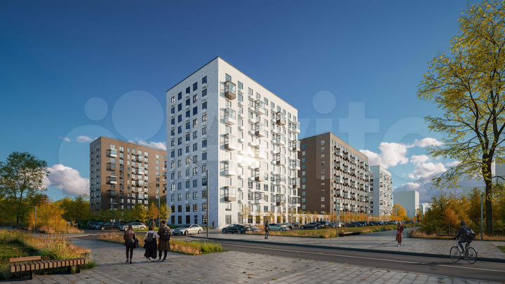 2-к. квартира, 50,2 м², 1/15 эт.