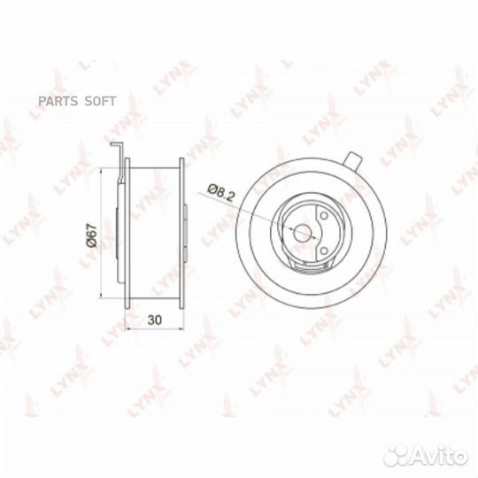 Lynxauto PB1003 PB-1003 ролик натяжной ремня грм\