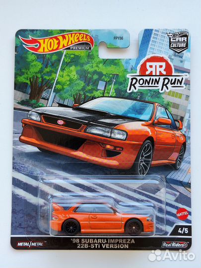 Hot wheels Premium модели Ronin Run 2022