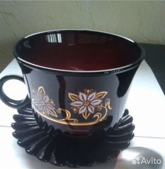 Чайный сервиз, закалённое стекло - бронь