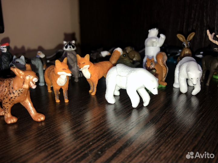 Игрушки из киндера животные