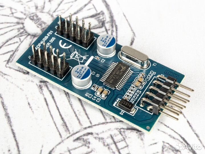 USB-разветвитель для материнской платы на 2x 9 pin