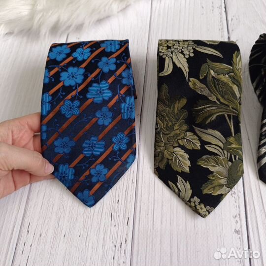Мужской шелковый галстук Kenzo. Оригинал