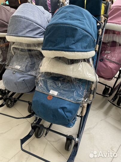 Санки коляска ника 7-8k новые