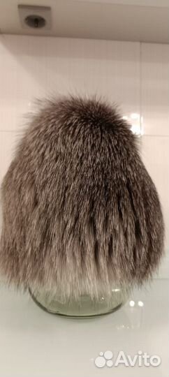 Шапка из натурального меха чернобурки