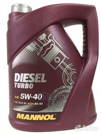 Масло моторное mannol Diesel Turbo 5W-40 синтет