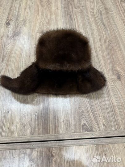 Норковая шапка мужская ушанка