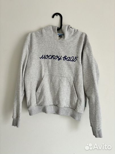Худи 'москоу вайб' вышивка размер XS