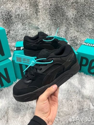 Дутыши Puma 180 tones Черные Оригинал Poizon