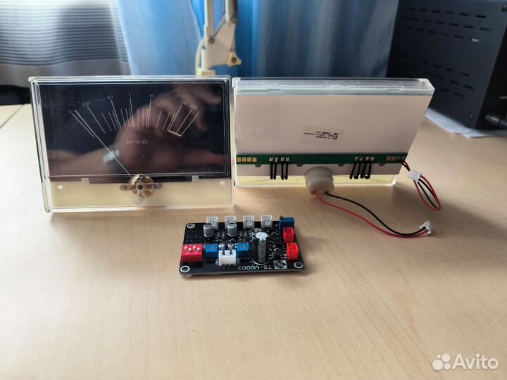 VU метр Стрелочный индикатор P-134 2шт + Плата упр