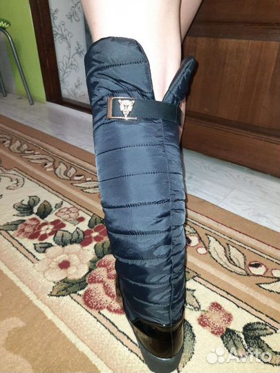 Зимние сапоги ботфорты