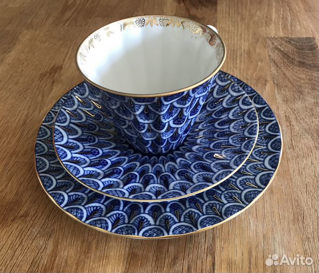 Чайное трио Незабудки лфз СССР