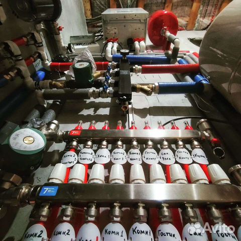 Монтаж отопления, теплого пола, водопровода