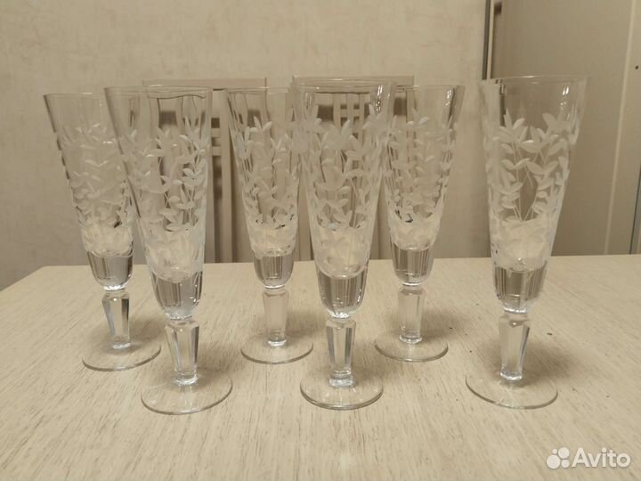 Фужеры хрустальные СССР