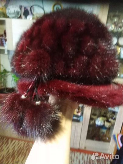 Шапка норковая женская