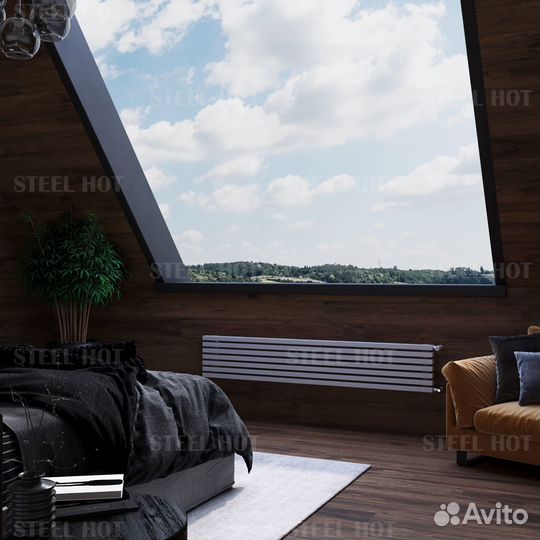 Горизонтальный радиатор Steel-Hot от производителя