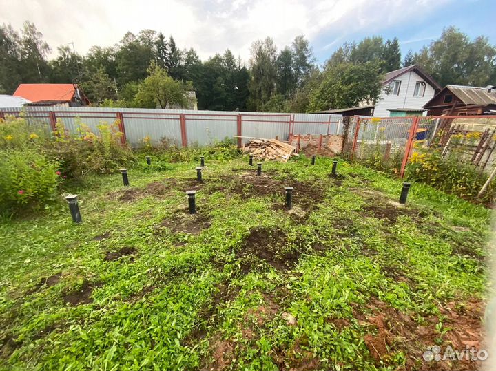 Монтаж винтовых свай