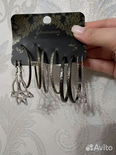 Серьги stradivarius набор