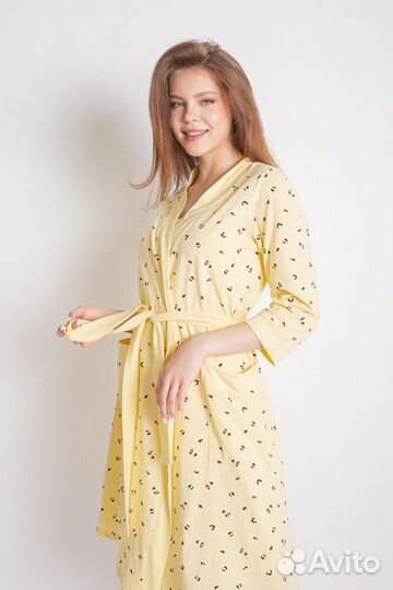 Оптом. Комплект женский Аврора - желтый