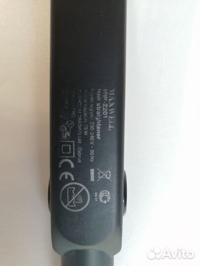 Выпрямитель / утюжок для волос Maxwell