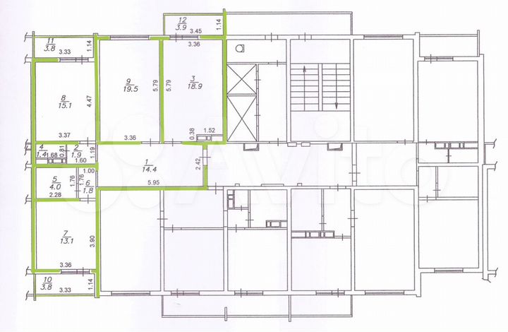 3-к. квартира, 90,1 м², 15/16 эт.