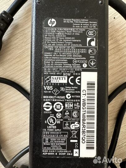 Блок питания зарядное кстройство на HP