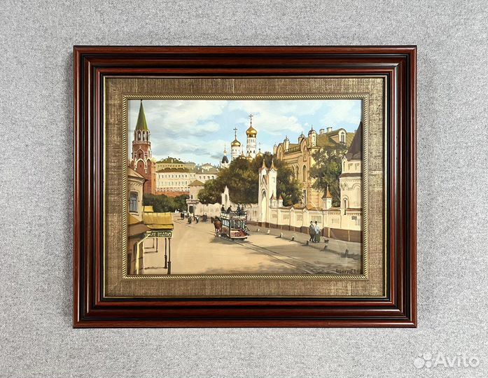 Картина холст масло багет художник В. Шакуров