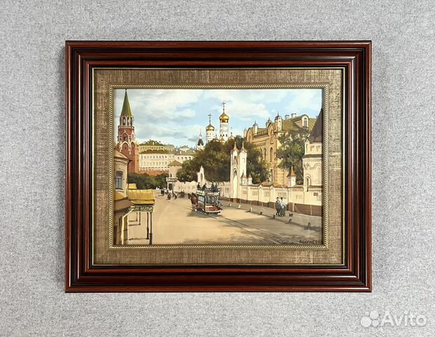 Картина холст масло багет художник В. Шакуров