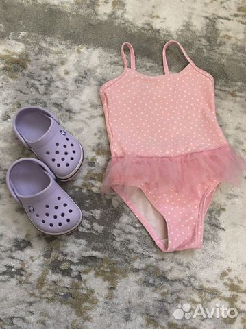 Купальник George на девочку 2-3 года и crocs