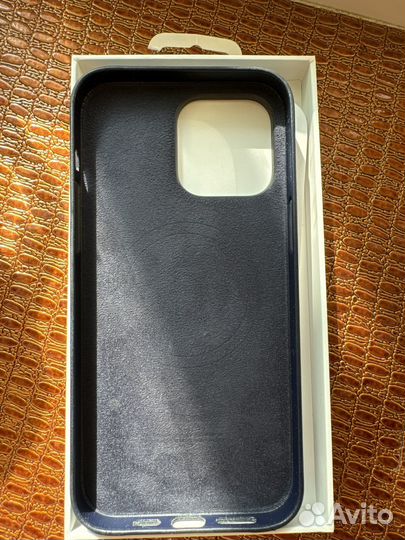 Чехол на iPhone 14 pro max кожаный