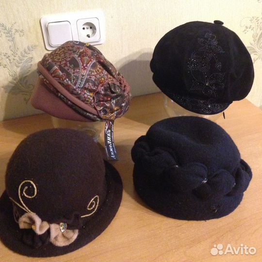 Шапка женская Шляпа женская Берет замша